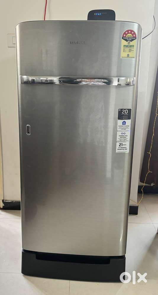 Samsung Single Door 189L Fridge - 1.5 years used, 20 years warranty