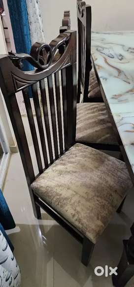 New fresh dinning with 6 chair
