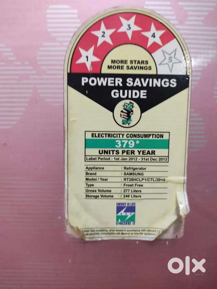 Samsung refrigerator 4star