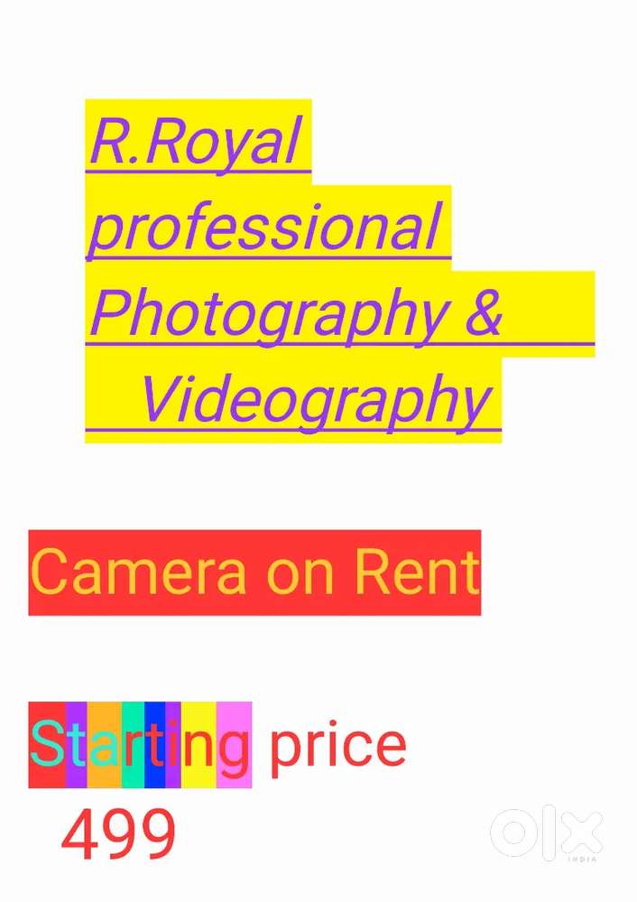 Camera on rent