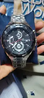 CASIO Edifice EFR-539D-1AVUDF Black Dial Silver Stainless Steel