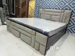 A full fabric bed

with a wrap-around design, enveloping the
