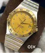 Omega Watch Automatic full gold and diamond.