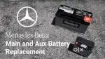 Mercedes Benz s class w222 auxiliary battery