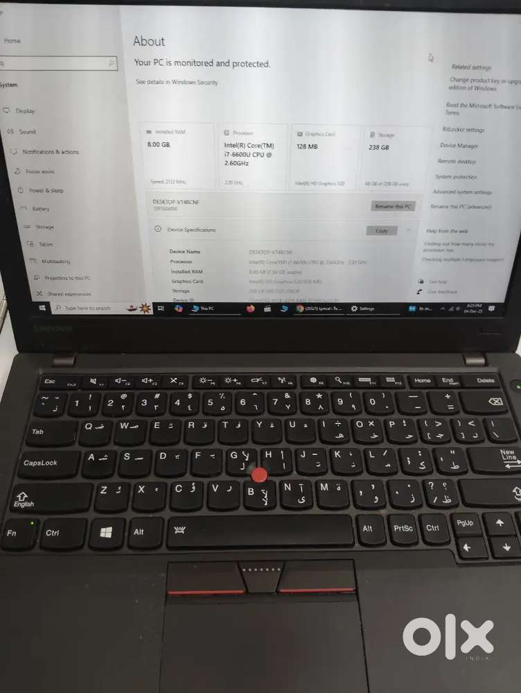 Laptop lenovo think pad