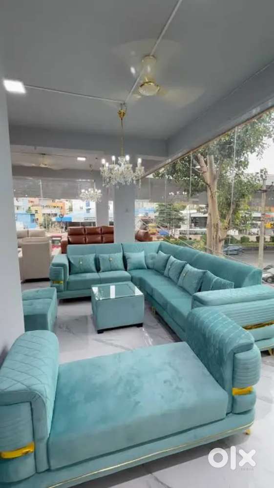 Luxurious model l shape sofa set in emi available Aliyar Arham