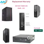 “ WARRANTY WITH BILL “  FULL SETS:  Branded CPU  Monitor -  Keyboard M
