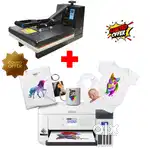 2 in1 Combo with Epson F130 Color Sublimation Printer & Heat Press Mac