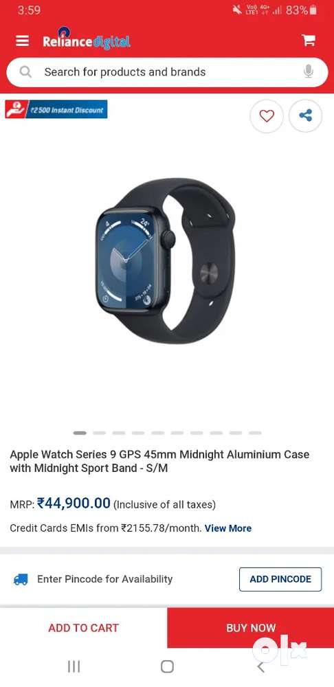 Apple watch S9 45mm