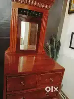 Hand curved antique mirror