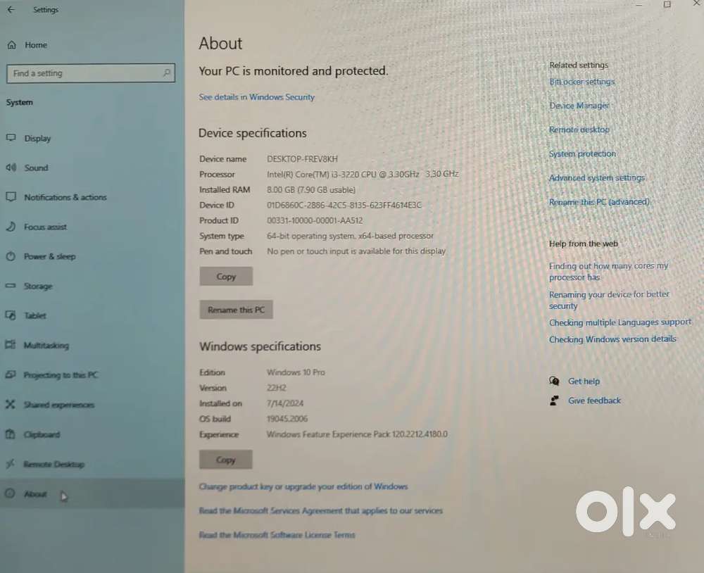 Desktop PC in full working condition