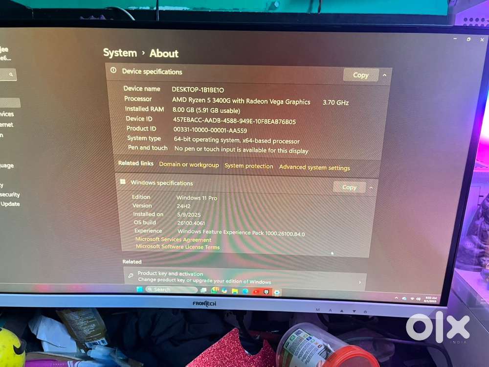 Gaming + Work PC Setup Ryzen 5 Curved Monitor ,Excellent Condition