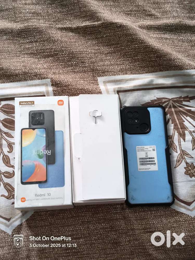 Redmi 10 Full condition bill Box charger all available