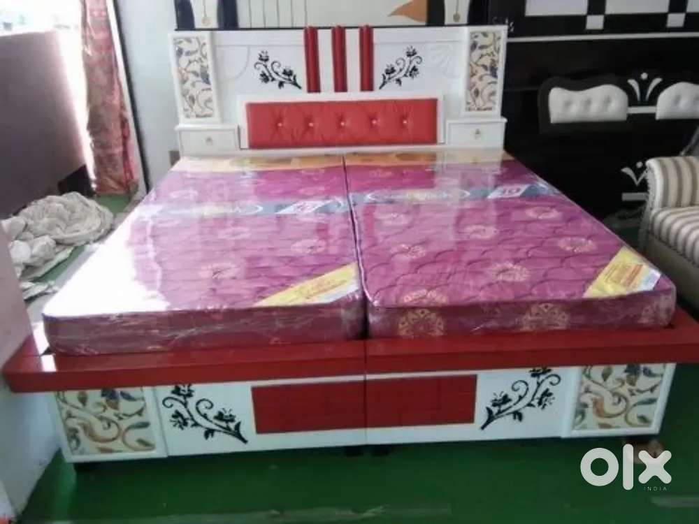 Today offer buy new double bed 3990, with box 6999 emi available