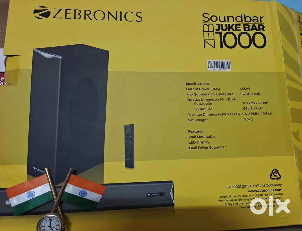 Zebronics sound bar new latest modal neet condition