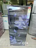 I'd68 single door blue colour flower design  fridge