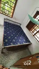 Steel Bed with ply and mattress. 6'*5' only 5500 Rs.