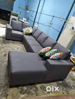 U shape sofa set with adjustable headrest available in Starf furniture
