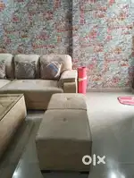 L Shape Latherite Sofa