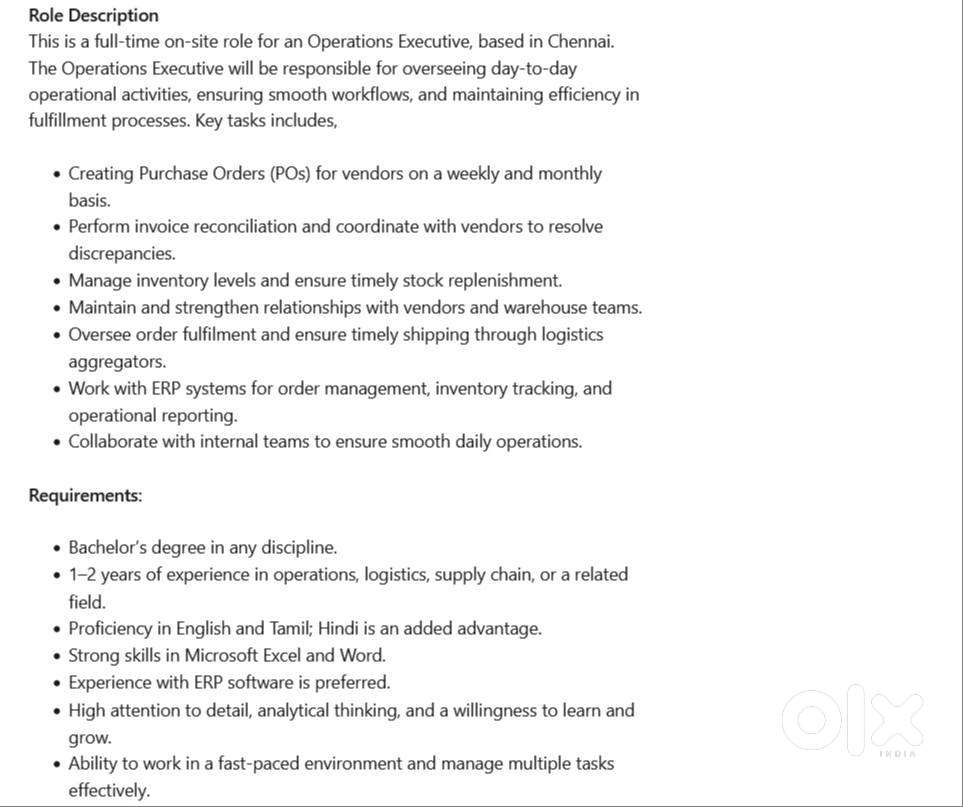 Operations Executive