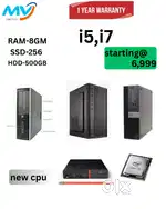 Ram - 8GB DDR3  Hard disk - 500GB  Monitor - 22-inch  Keyboard Mouse