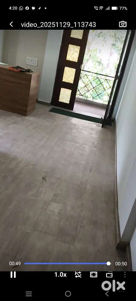 SEMI furnished office rent adajan circle road facing