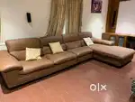 L - shape Brown Sofa