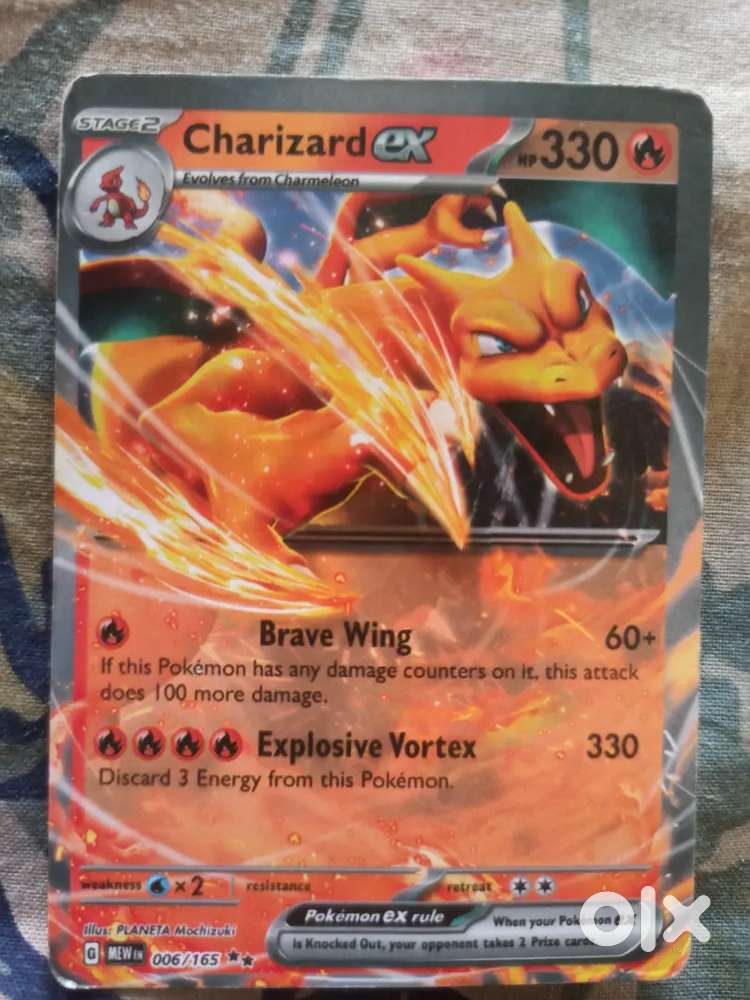 Pokemon Charizard ex card stage 2