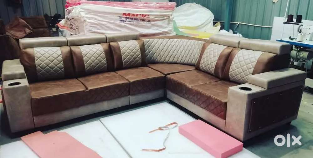 GOOD LOOKING L TYPE HEAD REST MODEL SOFA AVAILABLE AT ZAM ZAM FURNITUR