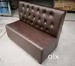 Rexin Restaurant Two Seater Sofa