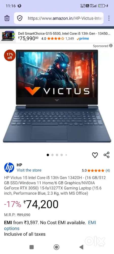 New HP victus