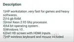 HP workstation in good working condition