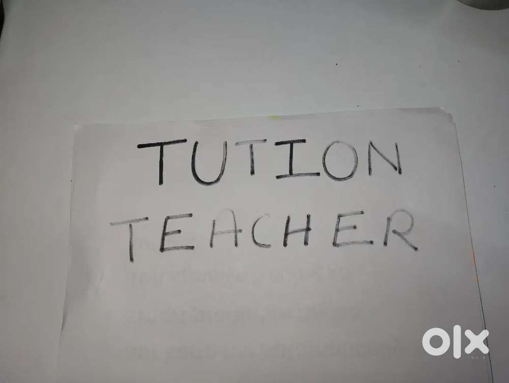 Tution teacher requirement for 4 and 5 class student