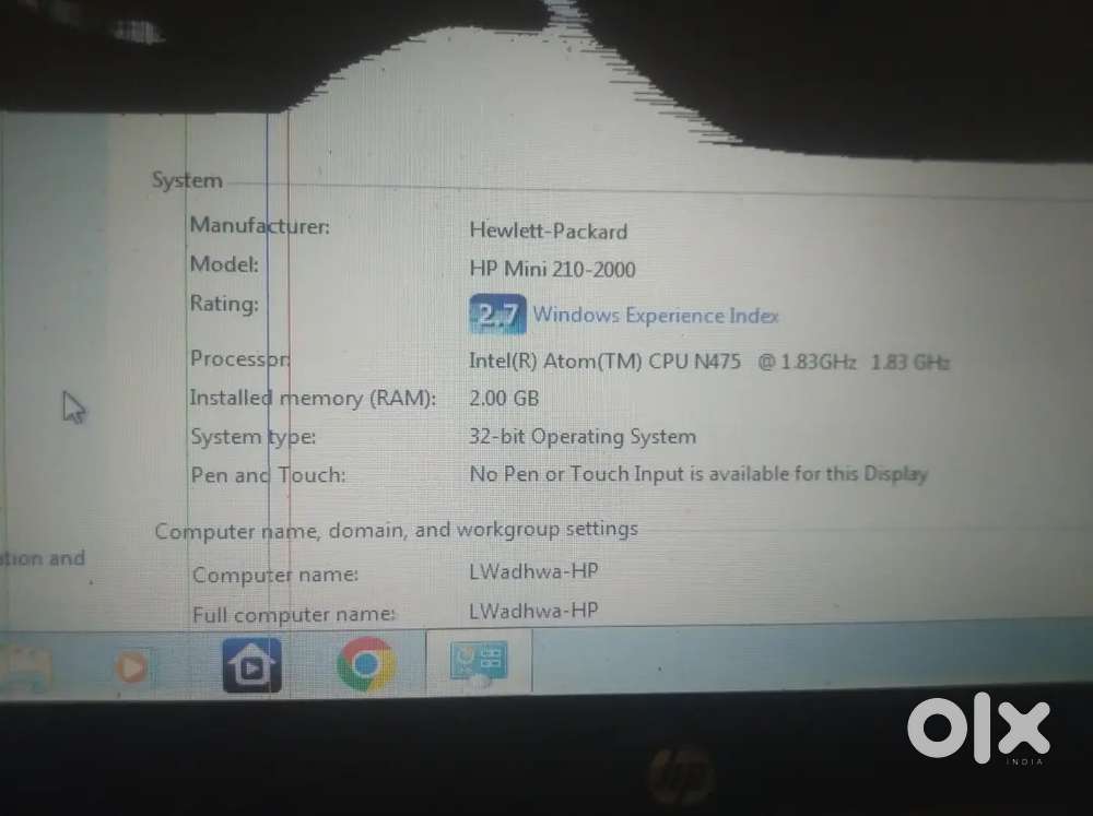 Hp mini laptop 2 gb ram