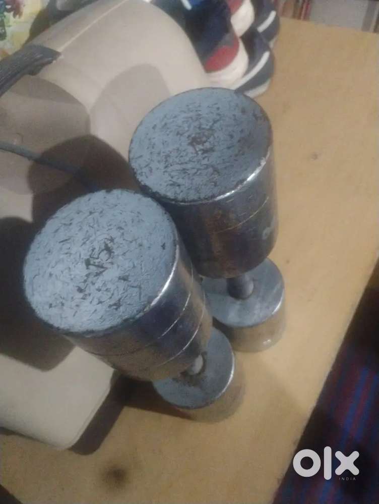 Steel dumbell 15 kg each two 30kgs