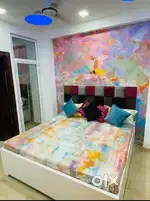 3bhk semi furnished flat 1450 sqft gated society 80 per loan availabl