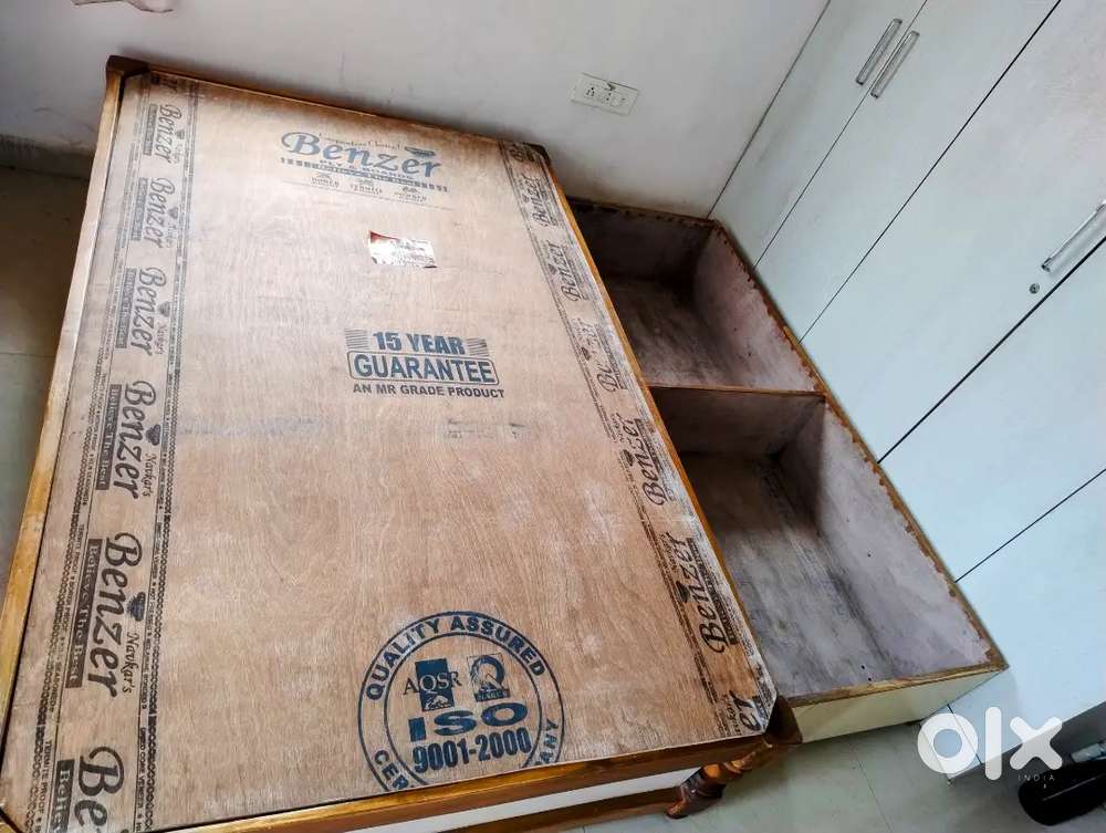Solid Teakwood  king size bed with box storage