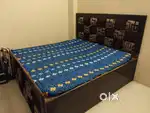 Wooden double bed