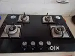 Kitchen granite slbs2pecies,4 burner Elica gas stove