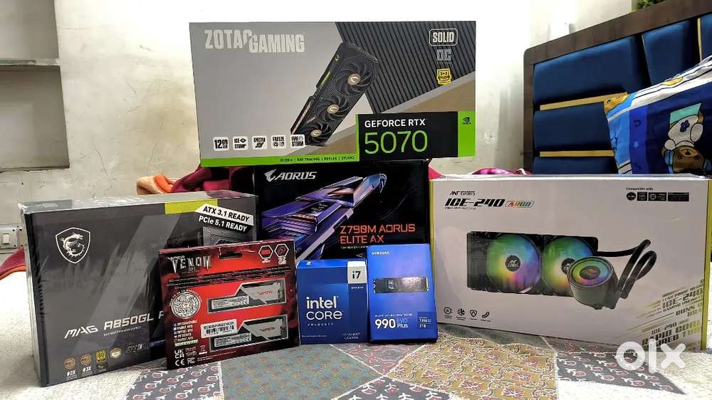 High-End Gaming + Editing PC  i7-14700KF + RTX 5070 + 15TB + 27”240Hz