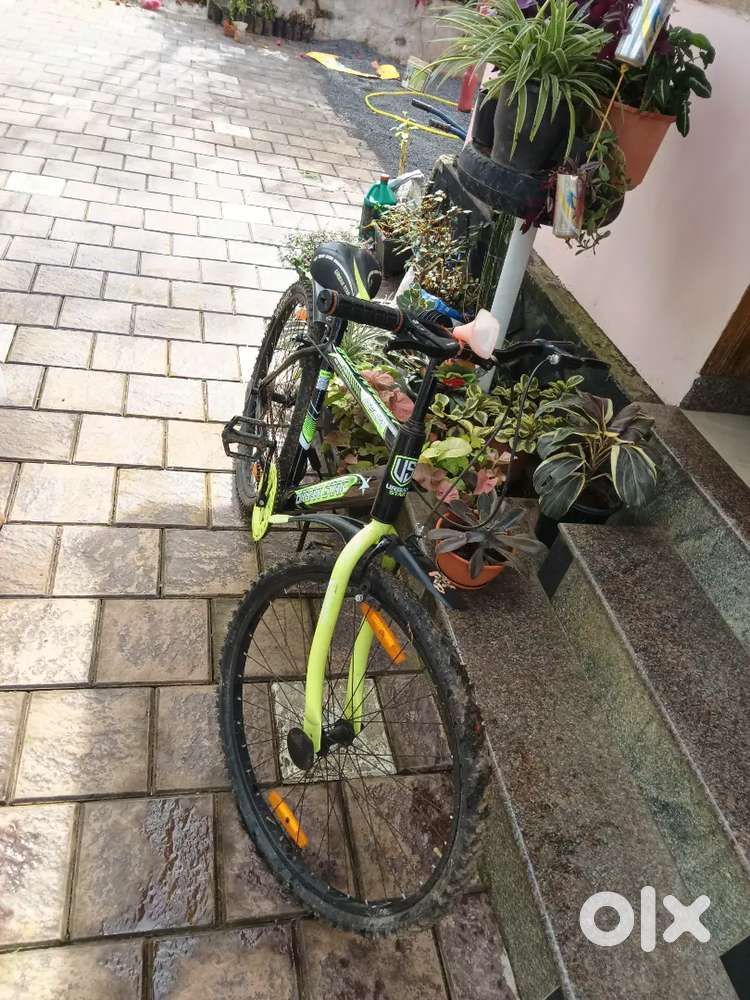 Very beautiful cycle green colour cycle