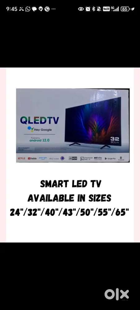 Android smart led TV new seal pack 4k HD quality Factory rate Gift