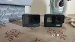 GoPro hero 7 black with complete kit and GoPro hero.