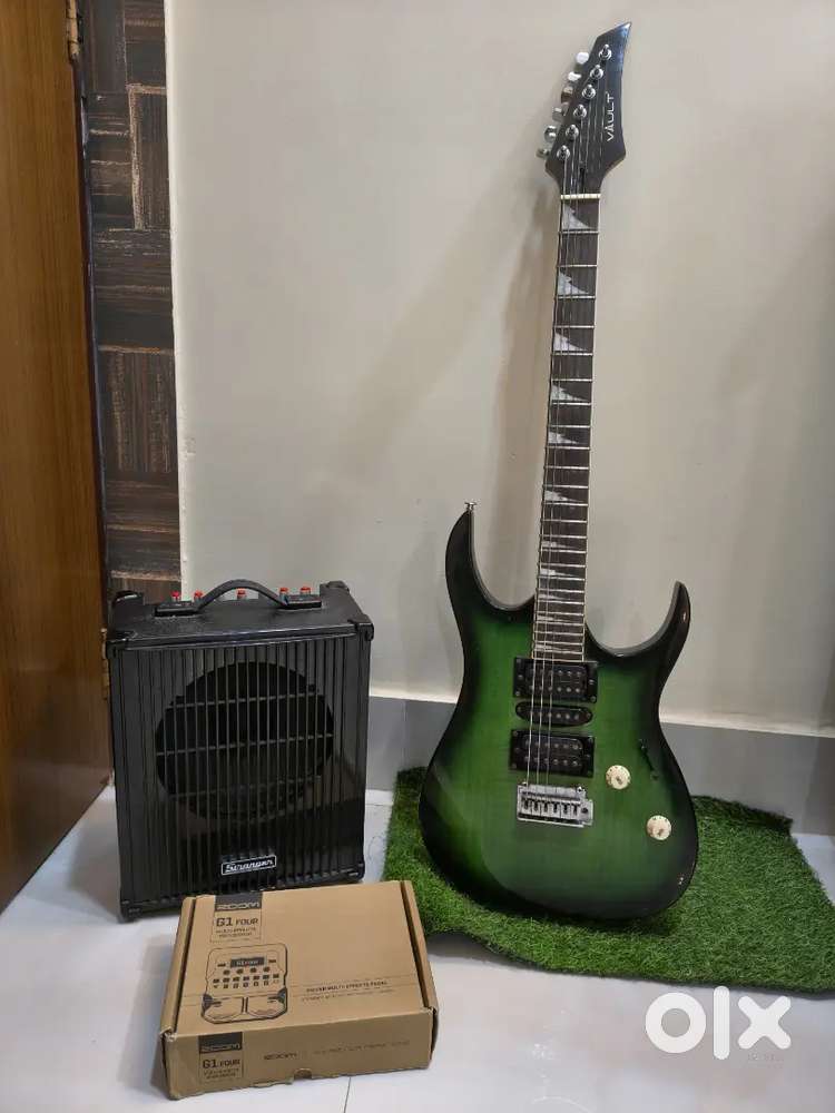 Vault Electric guitar, Stranger Amplifier and Zoom processor