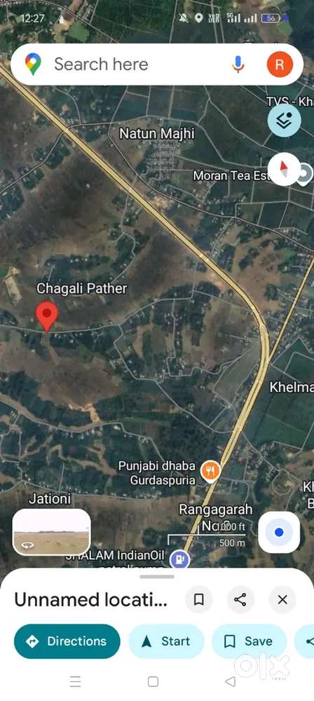 Moran bypass chagali pather distance 1 km per Bigha 25 lakhs