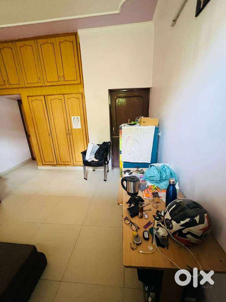 Furnished AC Room w/ Bath, 250m NH, Airport Rd, Secure Colony walkable