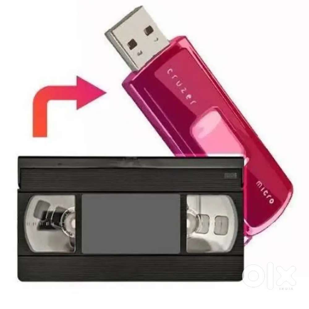 वी सी आर वीडियो कैसेट से पेन ड्राइव बनवाएं / VCR VHS to Pen drive