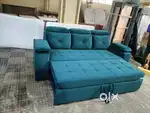 Blue-3 Seater sofa cum bed in emi available Aliyar Arham factory