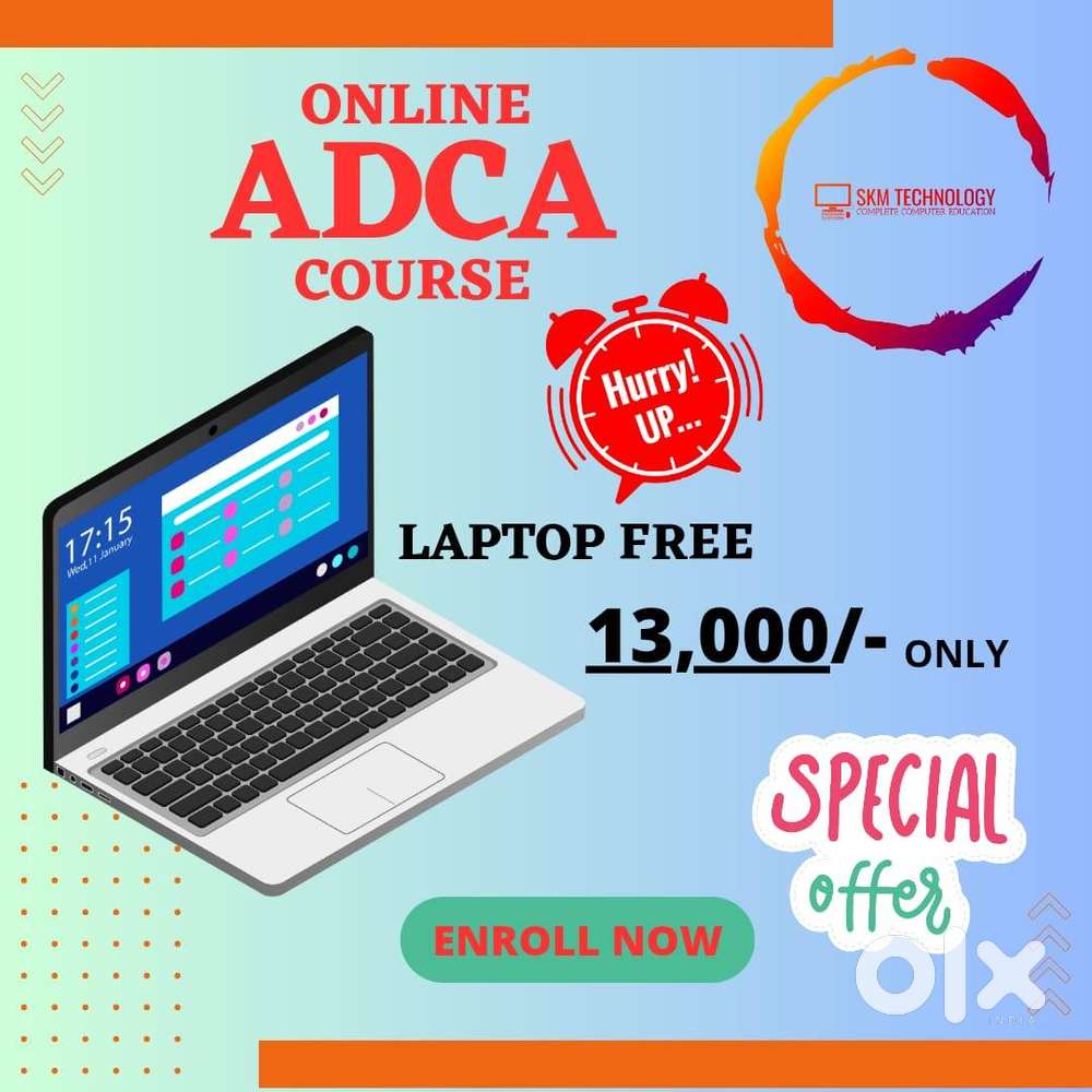 ONLINE COMPUTER CLASS WITH FREE LAPTOP  PROVIDED FOR LIFE TIME