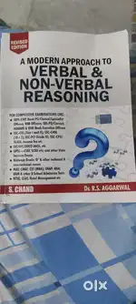 verbal and Non Verbal reasoning,Book published by Dr R S Aggarwal